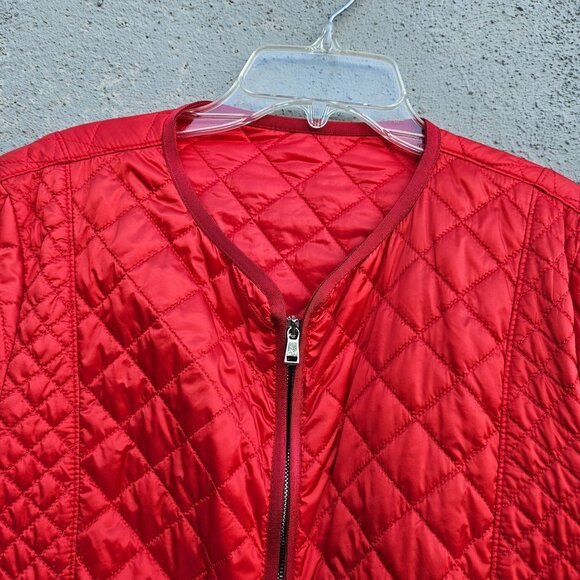 Paul & Shark Men’s Red Quilted Nylon Jacket L Lightweight Zip Front Italy NWT - Picture 14 of 14